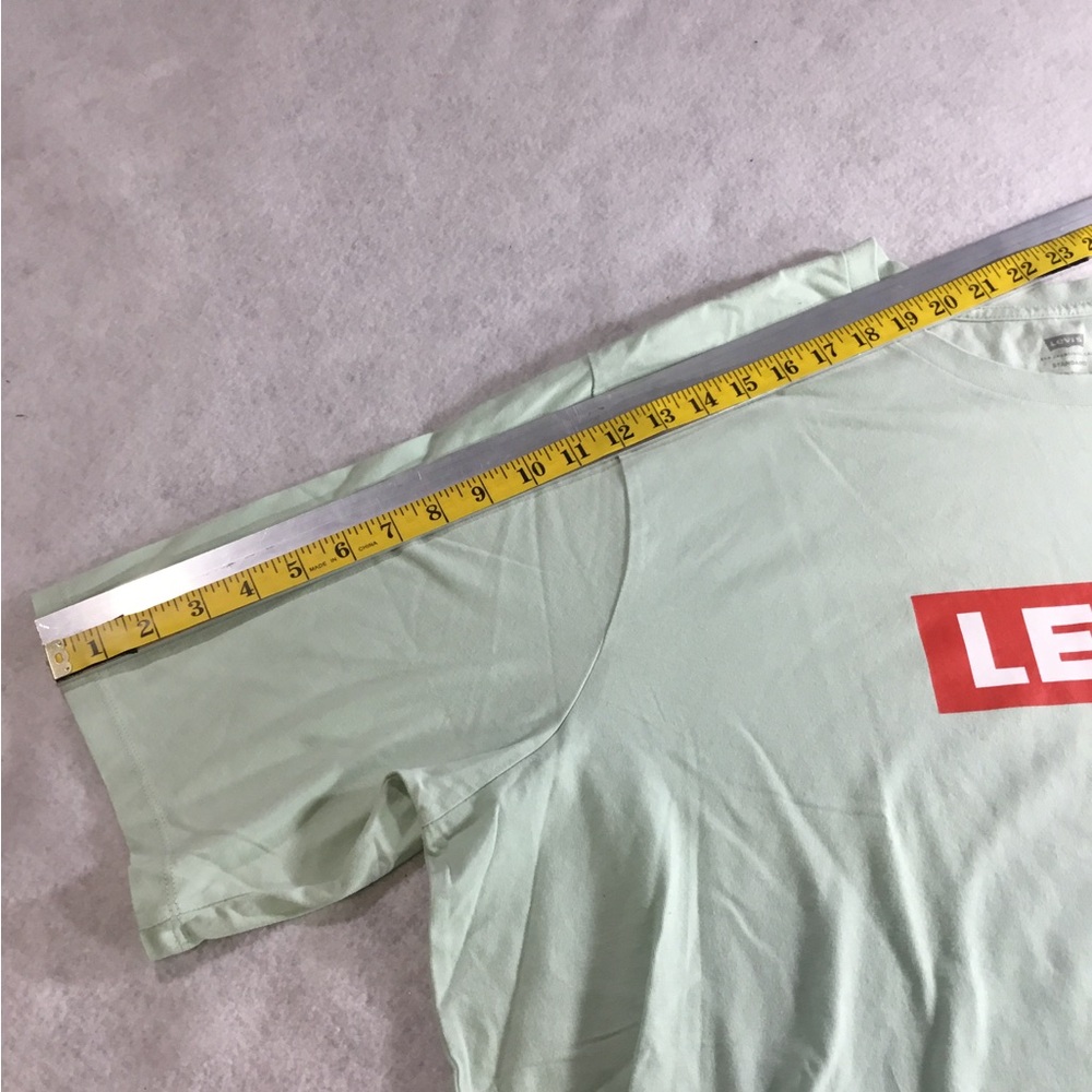 Levi's Mint Green Short Sleeve Tee with Red Logo 3XLT NWT - Picture 8 of 13